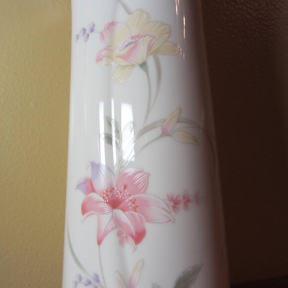 floral vase fine china vintage from Japan (H218) - Picture 3 of 7